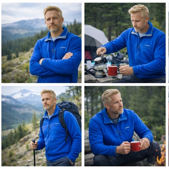 Patagonia Adze Jacket Men’s XL Polartec Windbloc Soft Shell Blue F303 - Picture 8 of 9